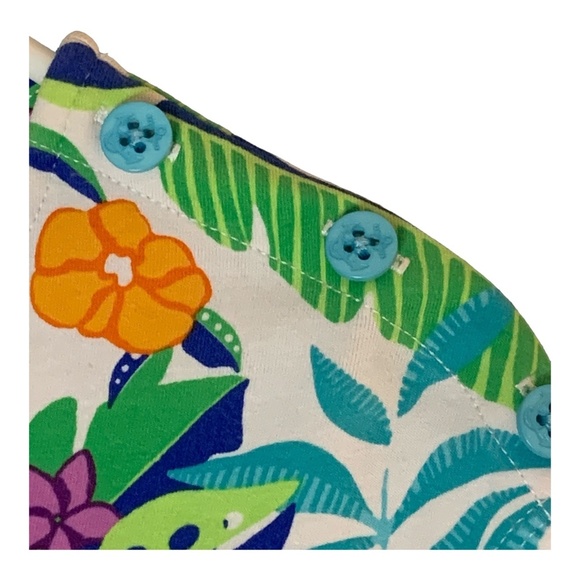 Lands' End Ladies Swim Cover-Up Size XL Dress Summer Tropical Beach Floral - Picture 5 of 13